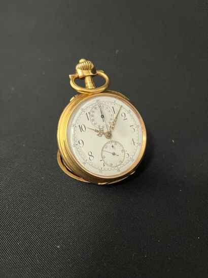 CHRONOGRAPH in 750/°°°, 18K yellow gold,...