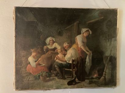19th century ITALIAN school
Interior scene....