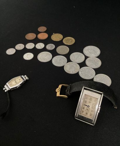 LIP WATCH. Rectangular dial, mechanical movement,...