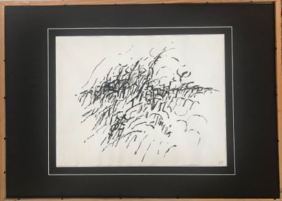Jacques GERMAIN (1915-2001)
Abstract composition.
Ink...