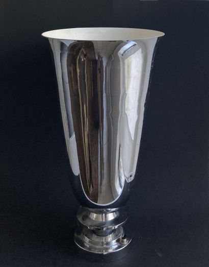 FRENCH WORK CIRCA 1930/40
Chrome-plated metal...