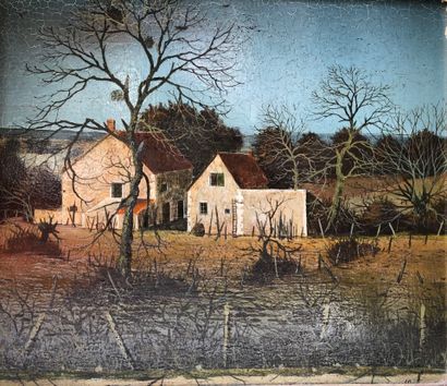Michel BESZIE (1940)
The farm.
Oil on isorel...