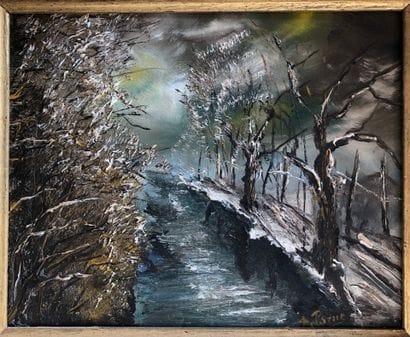 Lucien DELARUE (1925-2011)
Chemin de Sologne.
Oil...