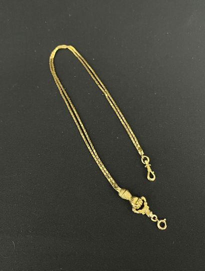 WATCH CHAIN in 750/°°° (18K) yellow gold,...