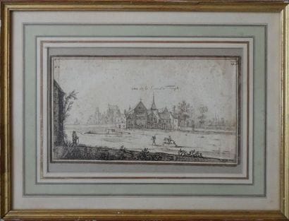 School of PERELLE
View of the temple courtyard.
Pen.
14.2...
