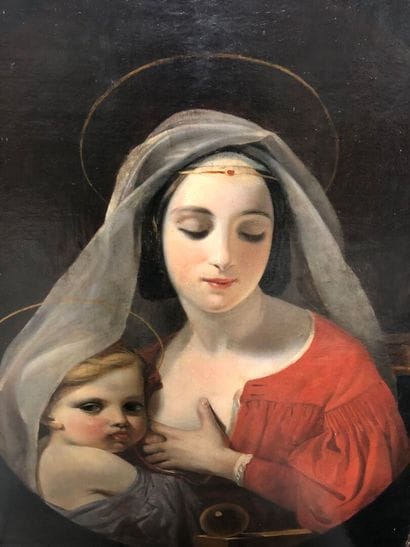 19th century FRENCH SCHOOL 
Virgin and Child...