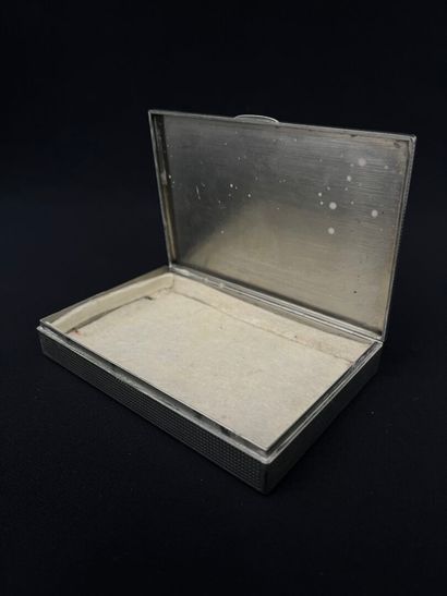 MAUBOUSSIN Paris : 
Silver-plated metal box,...