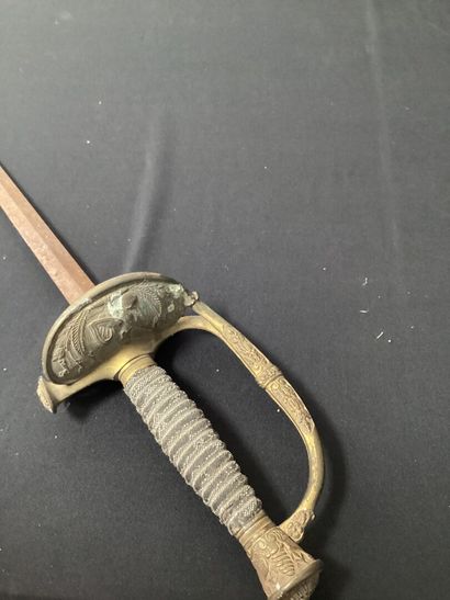 EPEE with straight blade (rusty) 
Without...