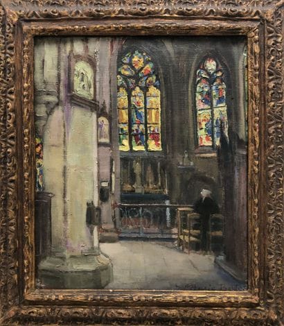 Marie BERTON (1894-1975)
Bretonne en prière...