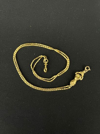 WATCH CHAIN in 750/°°° (18K) yellow gold,...