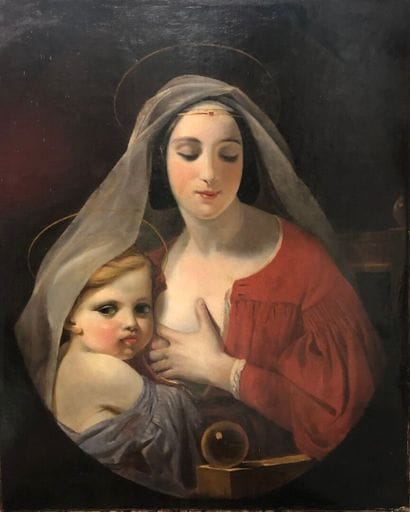 19th century FRENCH SCHOOL 
Virgin and Child...