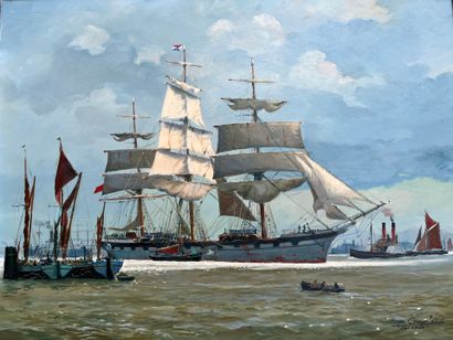 Roger CHAPELET (1903-1995)
The Clipper ship...