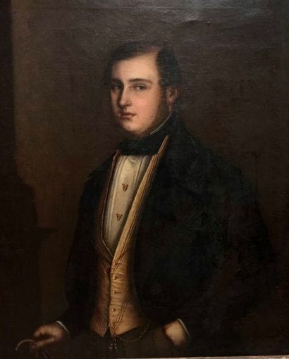 SPANISH school circa 1830
Portrait of a man...