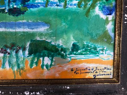 Paul GUIRAMAND (1926-2007)
The garden. 
Oil...