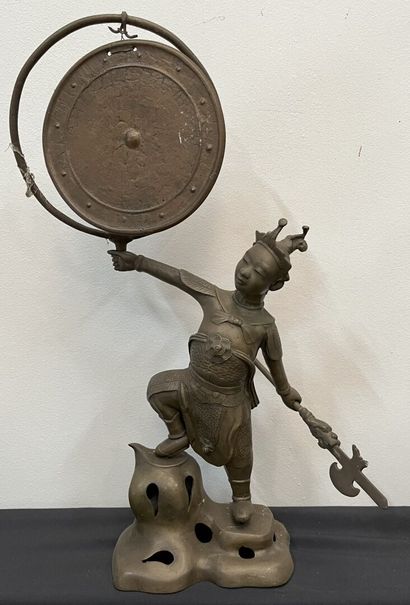 VIETNAM - fin du XIXème siècle. 
Guerrier...