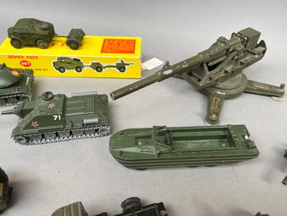 DINKY TOYS and SOLIDO mainly: 
Lots of military...