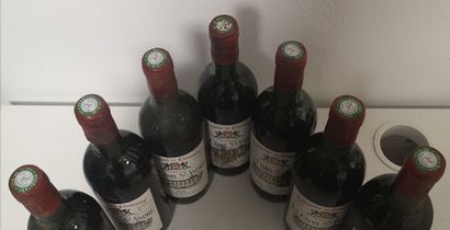 7 Bottles CAHORS Château de Chambert 1979
Stained...
