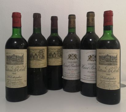 6 Bottles BORDEAUX MISCELLANEOUS :
Slightly...