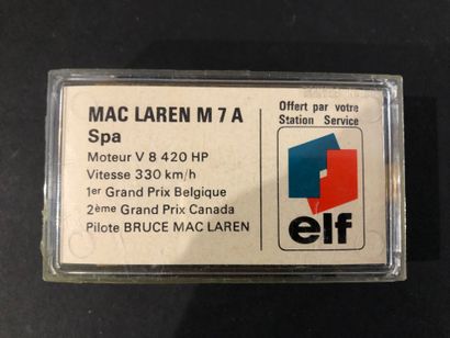 LOT of six Elf advertising miniature cars...