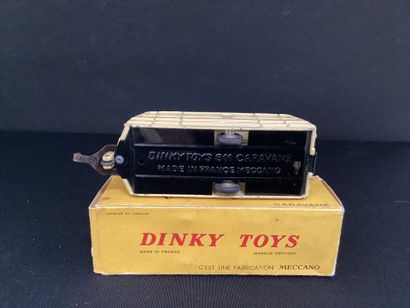 DINKY TOYS :
Caravane, beige, liseré rouge...