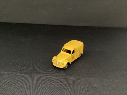 DINKY TOYS :
Citroën 2CV wegenwacht, jaune.
Avec...