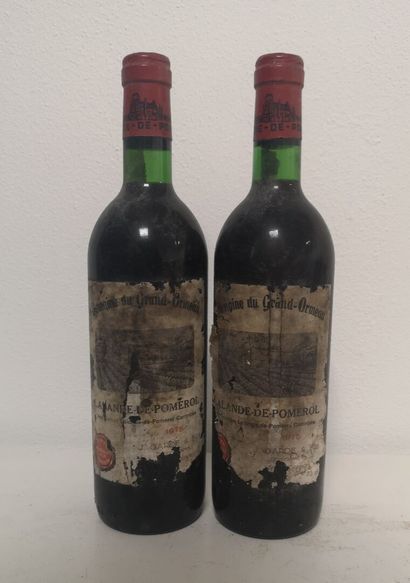2 Bottles DOMAINE du Grand ORMEAU - Lalande...