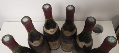 6 Bottles BOURGOGNE - Roger CHAPELLE 1978
Stained...