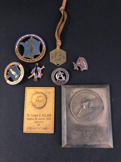 LOT de plaques et médailles dont École du...