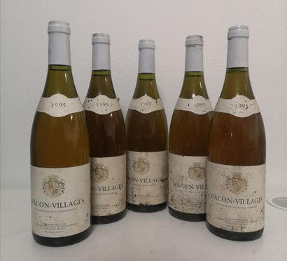 5 Bottles MACON - C. COLBERT Neg. 1995
Stained...