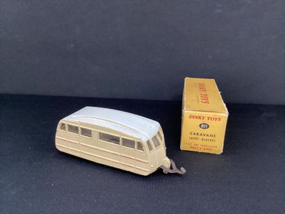 DINKY TOYS :
Caravane, beige, liseré rouge...