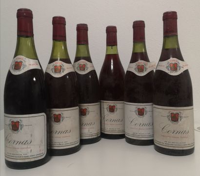 6 Bottles CORNAS - Côtte Vergne fils 1982
Stained...