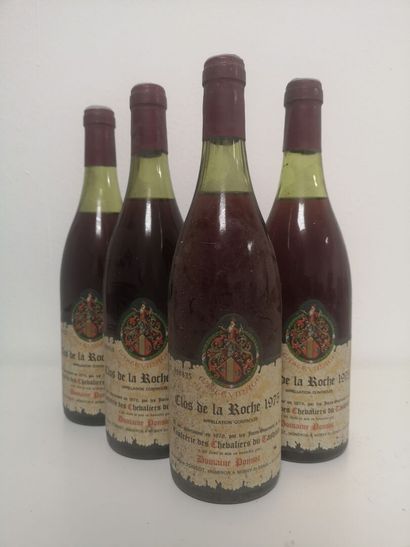 4 Bottles CLOS DE LA ROCHE Grand cru - PONSOT...
