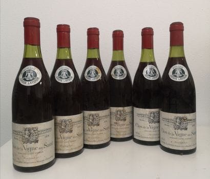 6 Bottles CORTON Grand Cru Clos de la Vigne...