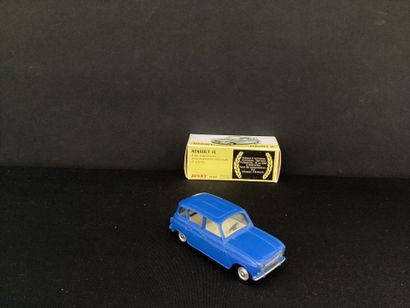 DINKY TOYS :
Renault 4L, berline bleue.
Modèle...