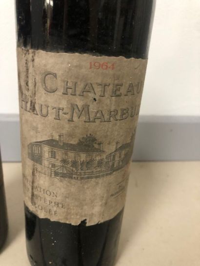2 bouteilles Château HAUT MARBUZET - Saint...