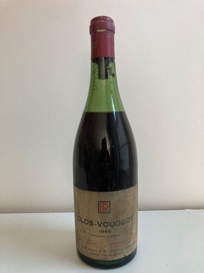 1 bouteille Clos-Vougeot 1946, René Engel.
Bouteille...