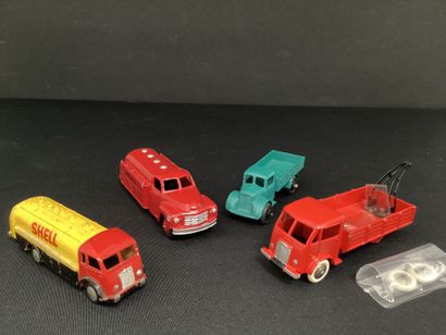 DINKY TOYS:
LOT of four small trucks including:
A...