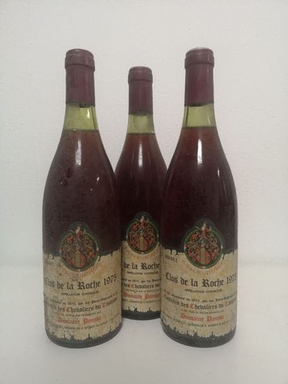 3 Bottles CLOS DE LA ROCHE Grand cru - PONSOT...