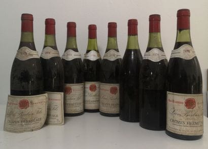 8 Bottles CROZES HERMITAGE - Léon Barbier...