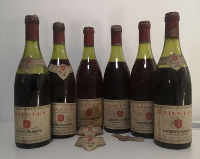 6 Bottles LATRICIERES CHAMBERTIN Grand cru...