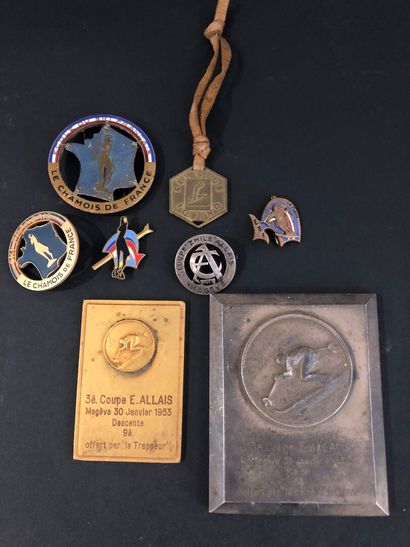LOT de plaques et médailles dont École du...