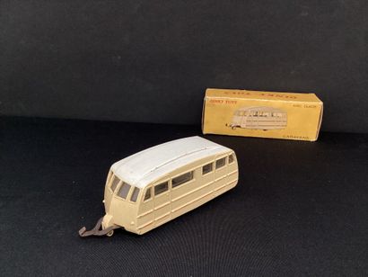 DINKY TOYS :
Caravane, beige, liseré rouge...