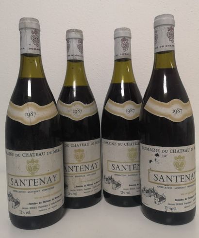 4 Bottles SANTENAY - Château de MERCEY 1987
Slightly...
