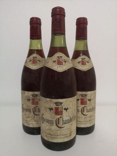 3 Bottles GEVREY CHAMBERTIN - ARMAND ROUSSEAU...