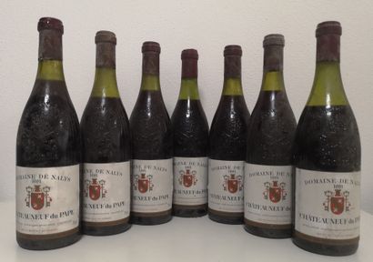 7 Bottles CHÂTEAUNEUF DU PAPE - Domaine de...