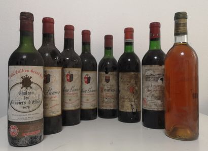 8 Bottles BORDEAUX DIVERS FOR SALE AS IS...