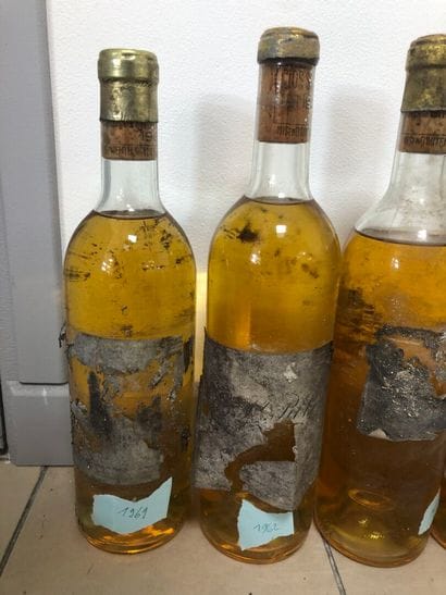 9 bouteilles clos saint robert
x4 1962, 
x3...