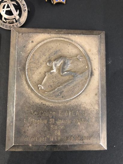 LOT de plaques et médailles dont École du...