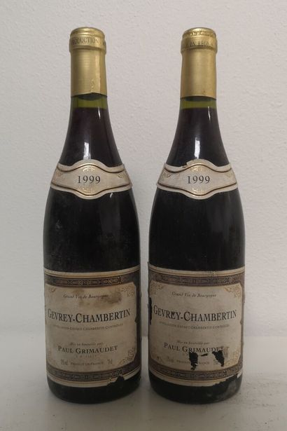 2 Bottles GEVREY CHAMBERTIN - Paul GRIMAUDET...