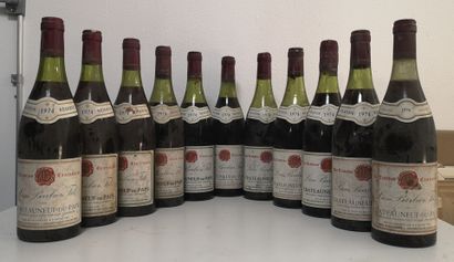 11 Bottles CHÂTEAUNEUF DU PAPE - Léon Barbier...